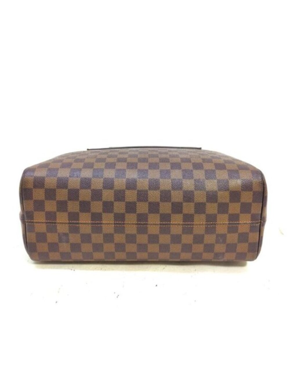Authentic Louis Vuitton Nolita Damier Ebene Handbag Brown Leather Satchel Bag - Picture 6 of 16